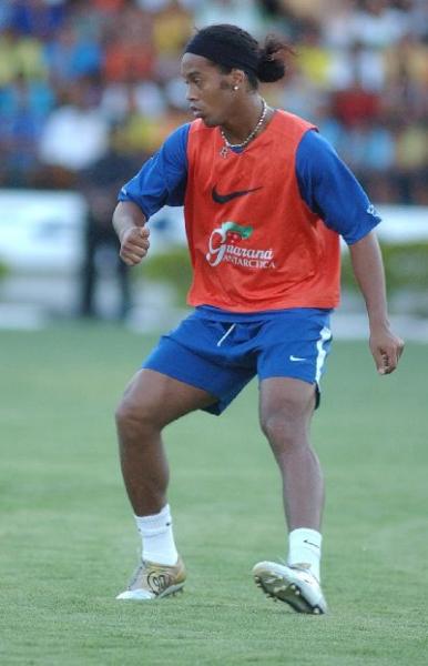 Ronaldinho à l'entrainement