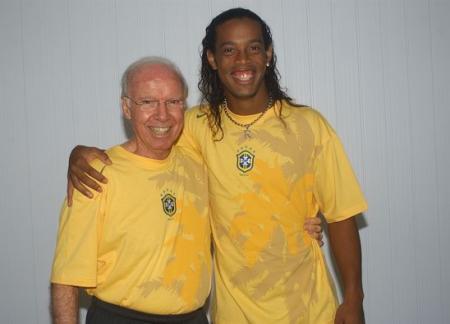 Zagallo et Ronaldinho Gaucho